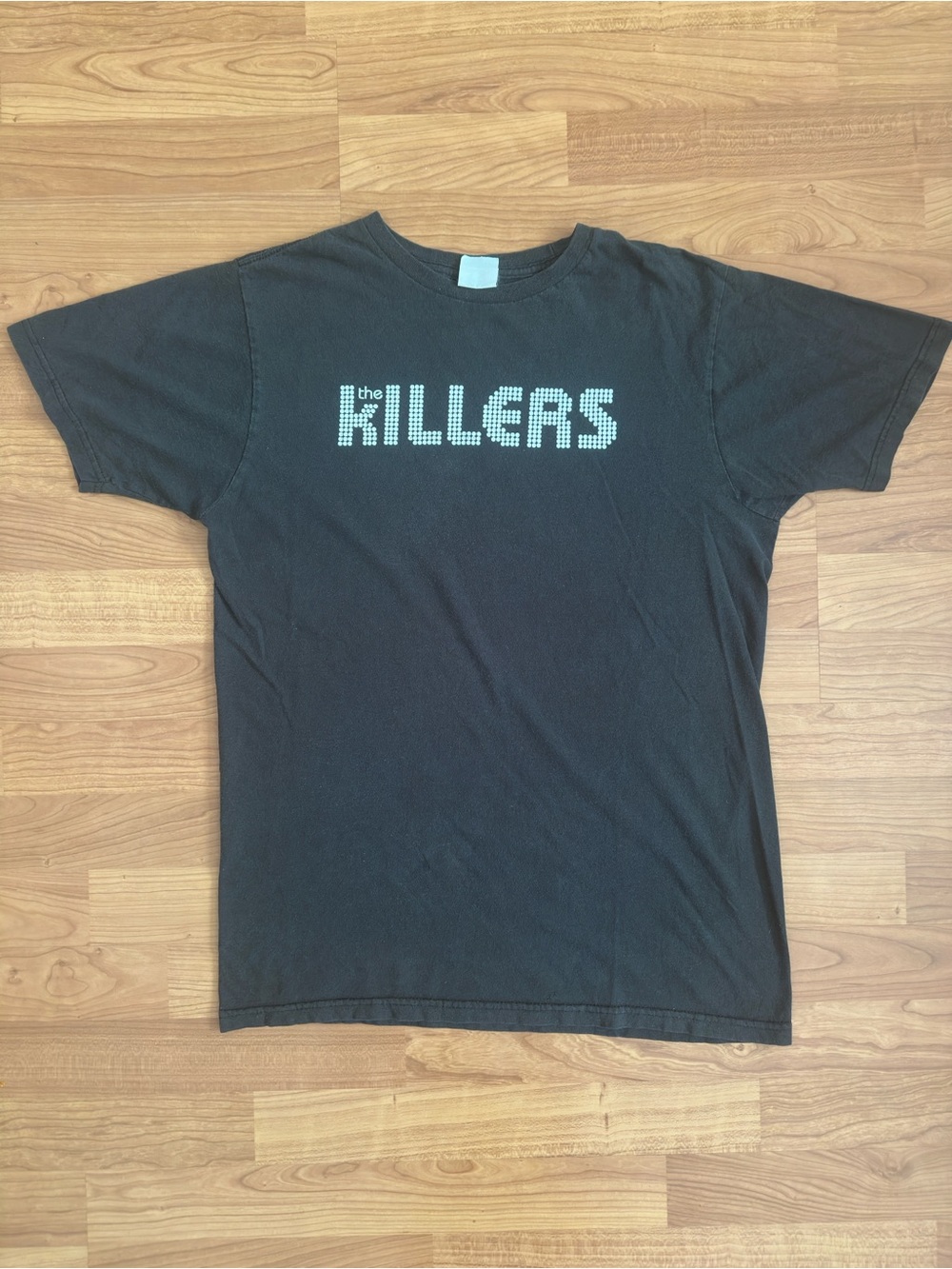 Vintage 2004 The Killers Black Band Tee with White Logo
